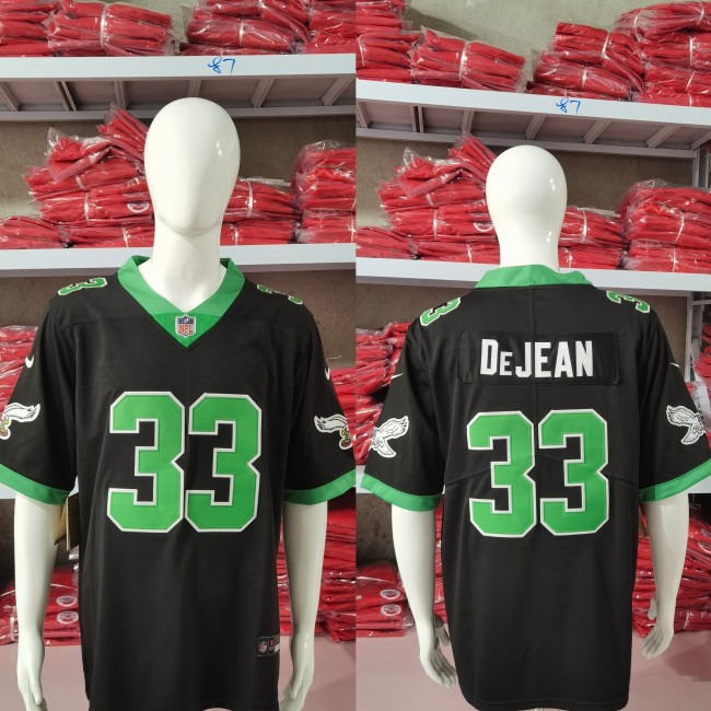 Philadelphia Eagles Jersey Retro Edition Black 2023 NO.33 De ZEAN