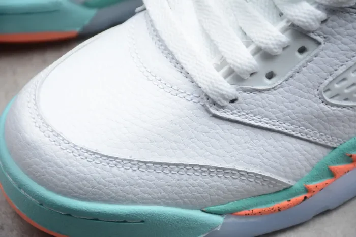 Air Jordan 5 “Light Aqua” White Blue Yellow 440892-100