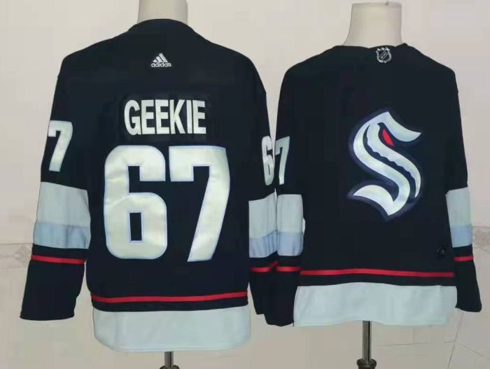 Seattle Kraken Away Player Jersey Navy NO.67 GEEKIN