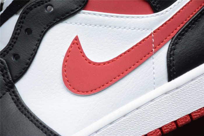 Air Jordan 1 Mid Metallic Red Gym Size 4-16 Red Black White 554724-122