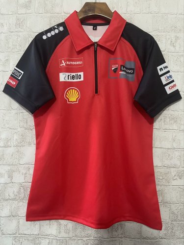 Ducati Quarter-Zip Polo Special Edition Red NO Number