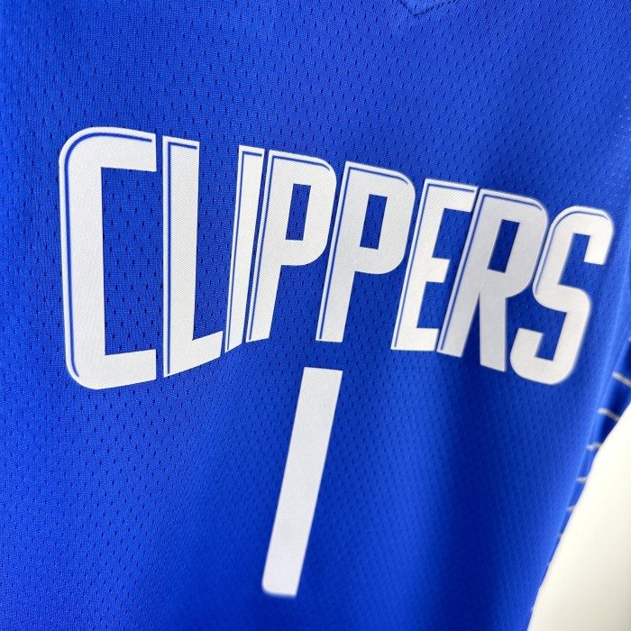 Los Angeles Clippers  Kids Jerjey  Icon Edition Blue 23/24 NO.1 HARDEN