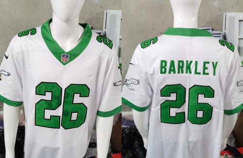 Philadelphia Eagles Jersey Retro Edition White 2023 NO.26 BARKLAY