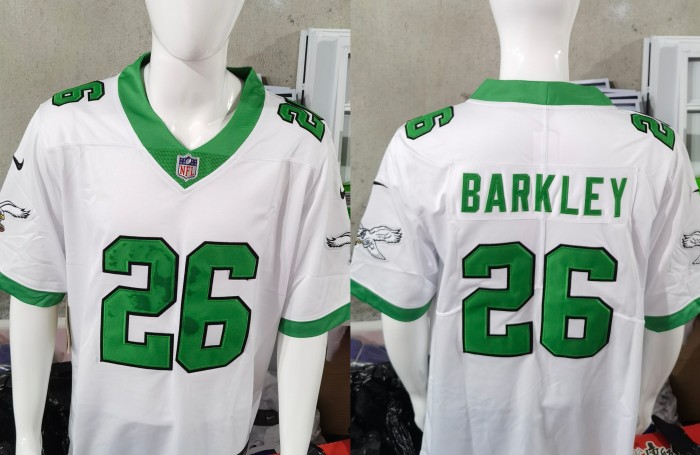 Philadelphia Eagles Jersey Retro Edition White 2023 NO.26 BARKLAY