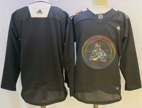 Arizona Coyotes  2022 Pride Night Jersey Black NO Number