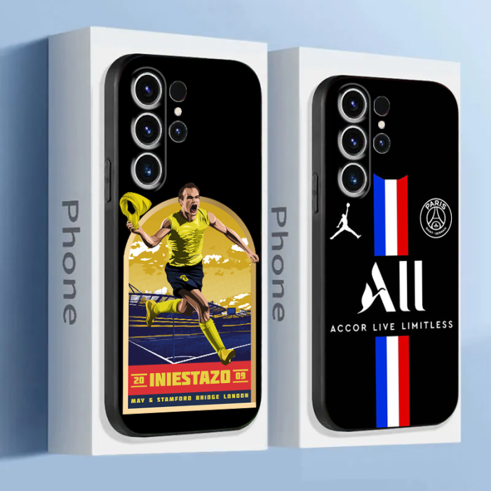 Football Superstar Phone Case for Samsung Note 20 10 9 Cover Galaxy S23 S22 Ultra S20 S21 FE S10 S9 S8 Plus Funda