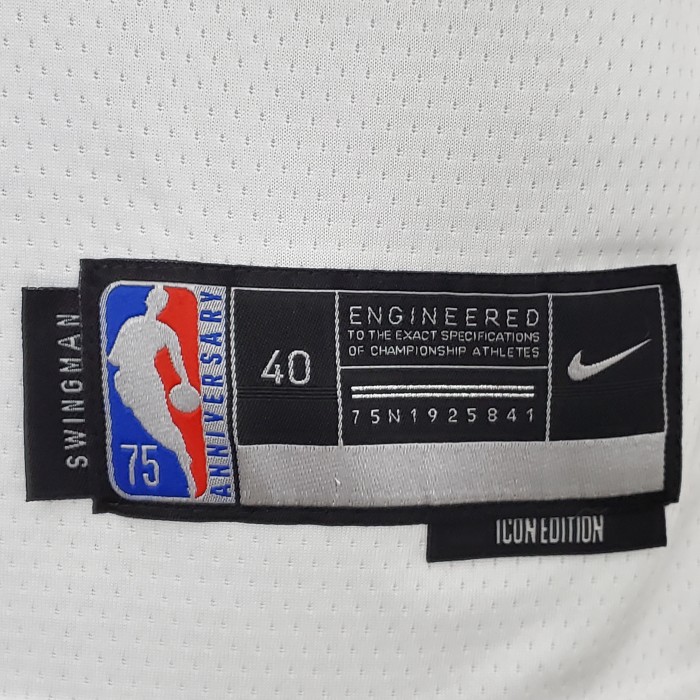 Allen Iverson Philadelphia 76ers 75th Anniversary Swingman Jersey White