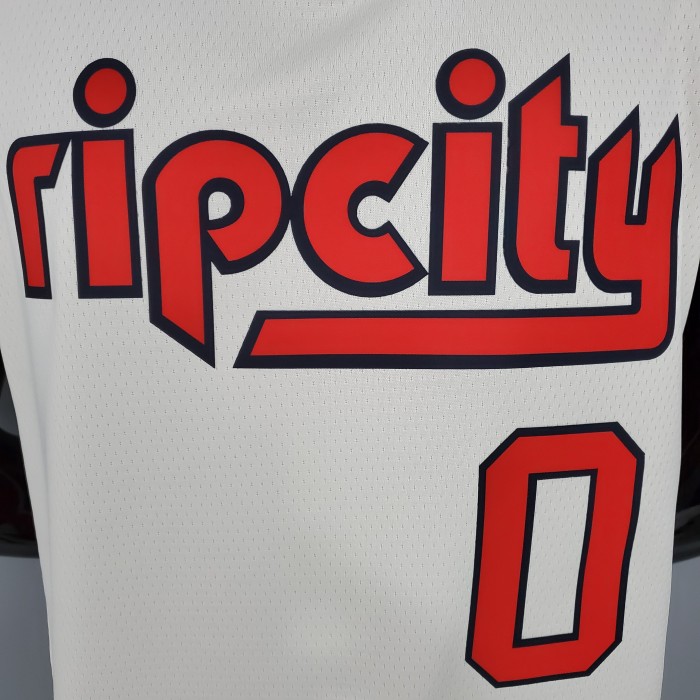 Damian Lillard Portland Trail Blazers Swingman Jersey Beige