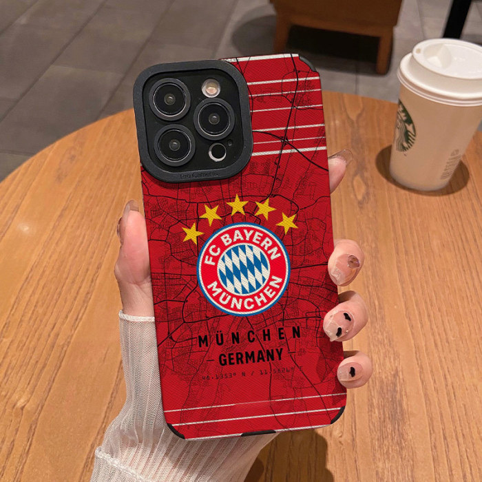 Football Phone Case For iPhone 16 16PRO 16PROMAX 15 15PRO 14 12 11 XS Max Matte Shockproof Soft Silicone Cover