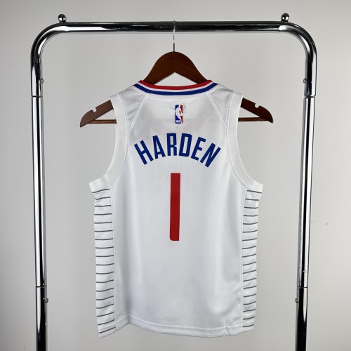Los Angeles Clippers  Kids Jerjey  Icon Edition White 23/24 NO.1 Dončić