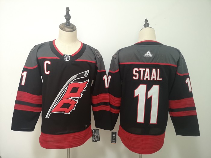 Carolina Hurricanes Home Breakaway Player Jersey Black NO.11 STAAL