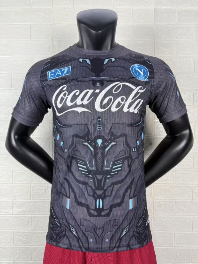 Napoli Gray Training Man Player Jersey 25/26
