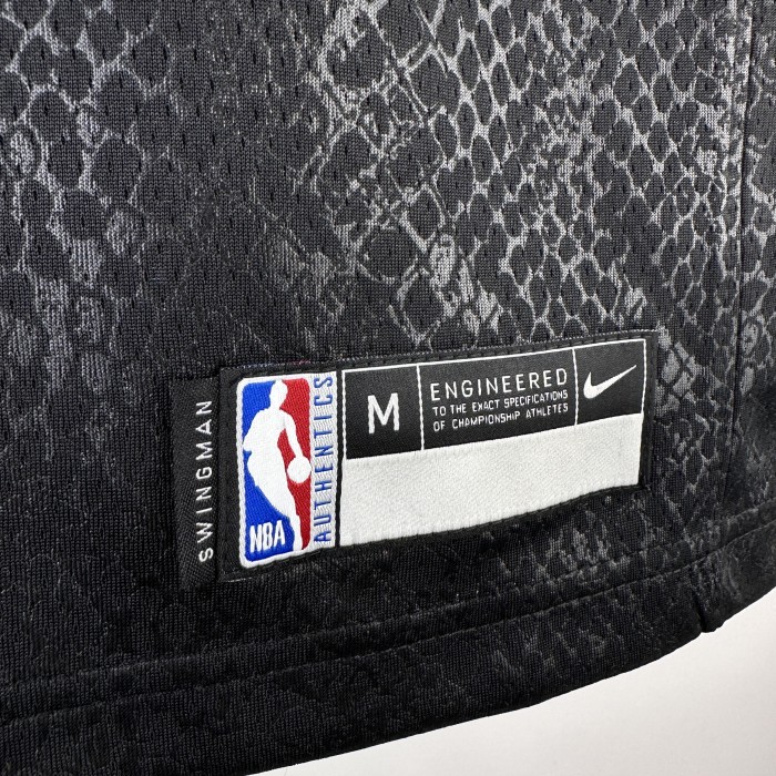 Los Angeles Lakers KIds Jersey City Edition snake pattern Black No.8 BRYANT