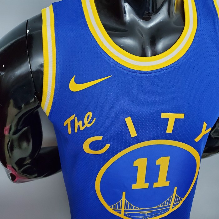 Klay Thompson Golden State Warriors Tram Version Swingman Jersey Blue