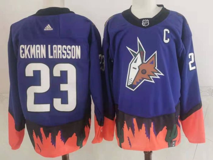 Arizona Coyotes Jersey Reverse Retro Purple 2024 NO.23 EKMAN-LRRSSON