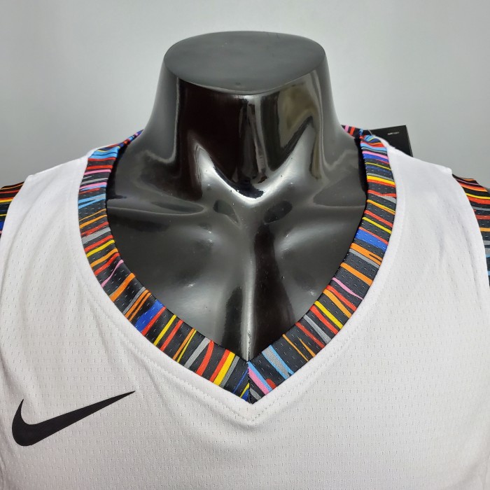 Kyrie Irving Brooklyn Nets City Version Swingman Jersey White