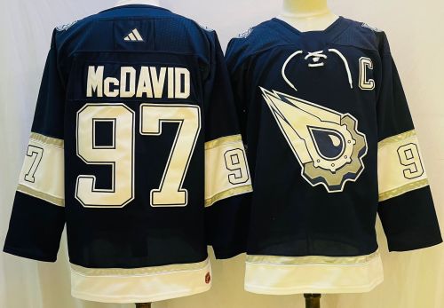 Edmonton Oilers Jersey Retro Blue White 22/23 NO.97 McDAVID