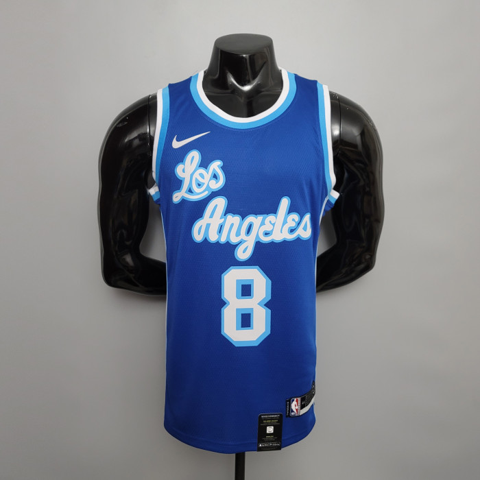Retro Before Bryant #8 After Bryant #24 Swingman Jersey Blue