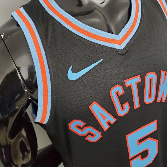 De'Aaron Fox Sacramento Kings 2021 City Edition Swingman Jersey Black