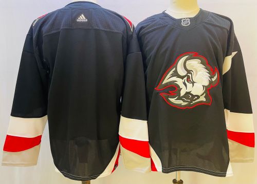 Buffalo Sabres Jersey Reverse Retro Black NO Number