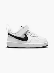 Air Force low-top Court Borough Low Children's Leather Sneakers Velcro White Black