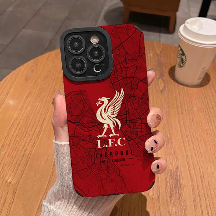 Football Phone Case For iPhone 16 16PRO 16PROMAX 15 15PRO 14 12 11 XS Max Matte Shockproof Soft Silicone Cover