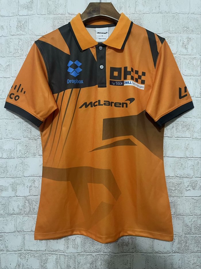 2024 McLaren Polo Shirt Orange NO.4 NORRIS