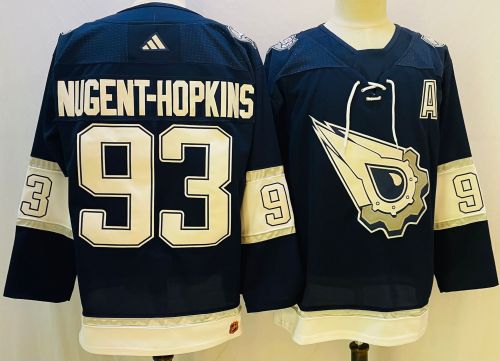 Edmonton Oilers Jersey Retro Blue White 22/23 NO.93 NUGENT-HOPKINS