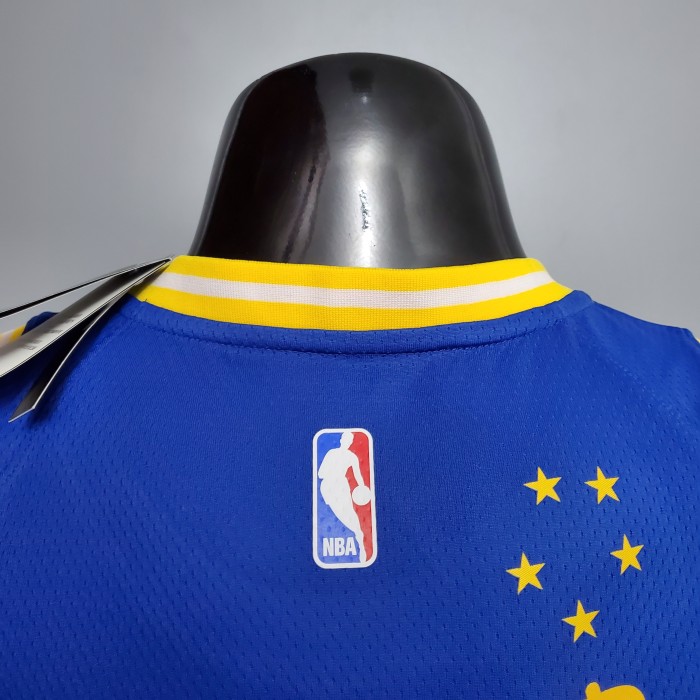 Klay Thompson Golden State Warriors Tram Version Swingman Jersey Blue
