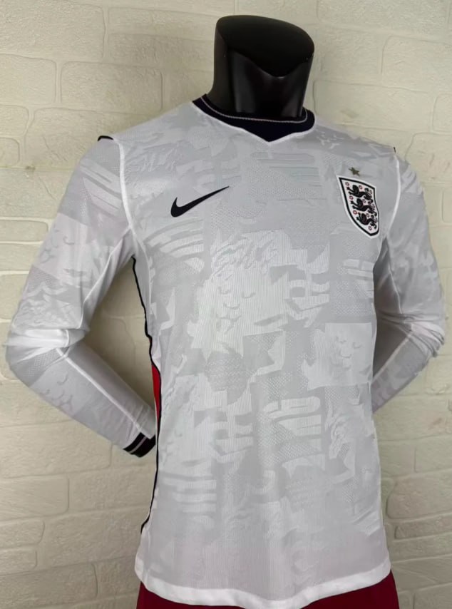 England 2026 World Cup Home Player Long Sleeve Man Jersey