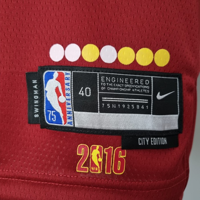 LeBron James Cleveland Cavaliers 2022 Urban Edition Swingman Jersey Red