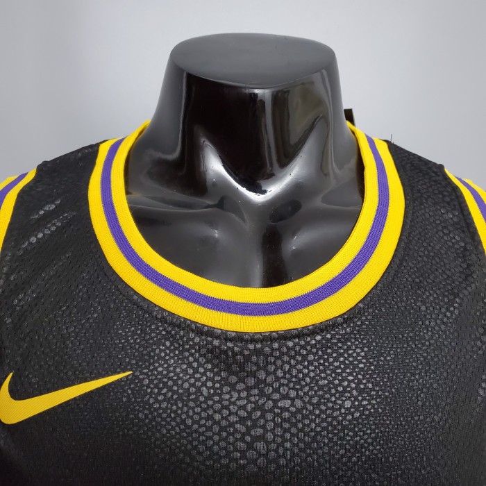 Retro Kobe Bryant #8 & #24 Swingman Jersey Black