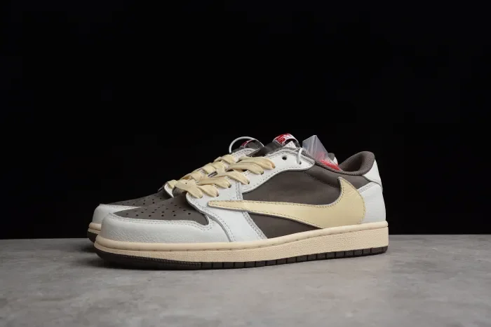 Travis Scott x Air Jordan 1 Reverse Mocha Brown and White DM7866-162