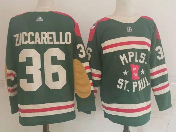 Minnesota Wild 2022 NHL Winter Classic Jersey Green NO.36 ZUCCARELLD