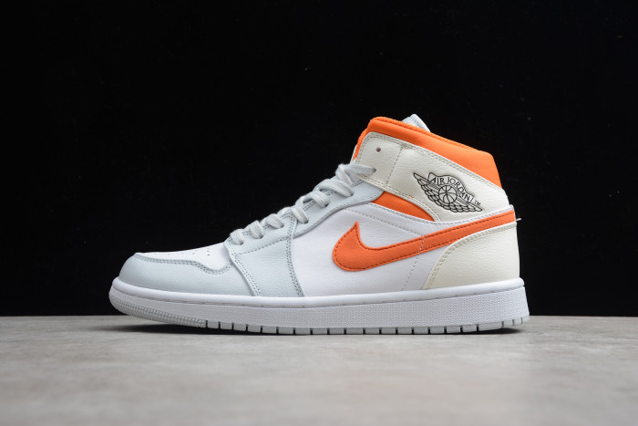 Air Jordan 1 Mid SE Sz 14 Starfish Pure Platinum CW7591-100