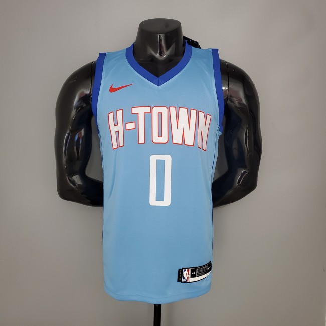 Russell Westbrook Houston Rockets City Edition Swingman Jersey Blue