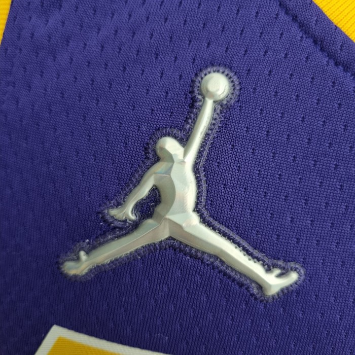 LeBron James Los Angeles Lakers 75th Anniversary Swingman Jersey Purple
