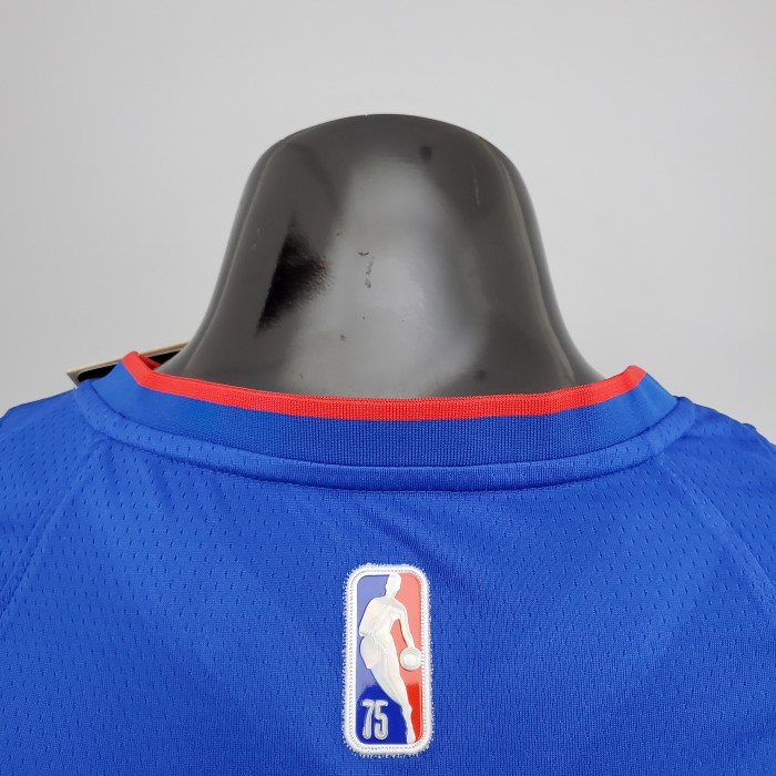 Allen Iverson Detroit Pistons 75th Anniversary Swingman Jersey Blue