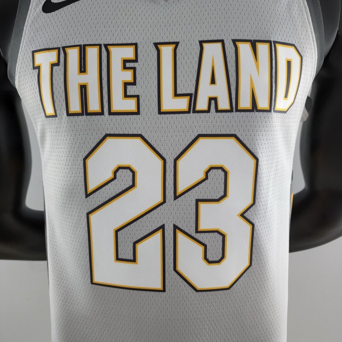 LeBron James Cleveland Cavaliers Grey Swingman Jersey 2018