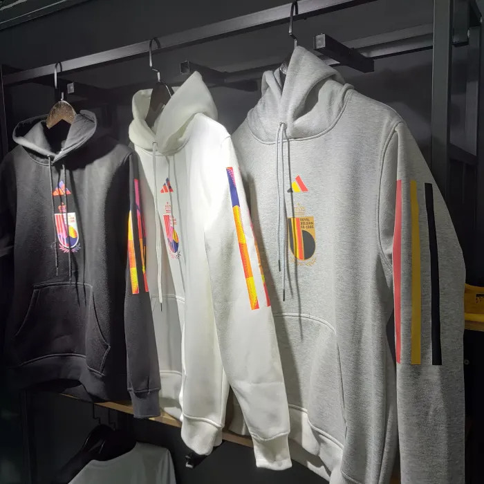 Belgium Football Fleece Lined Hoodie （Multiple colors）