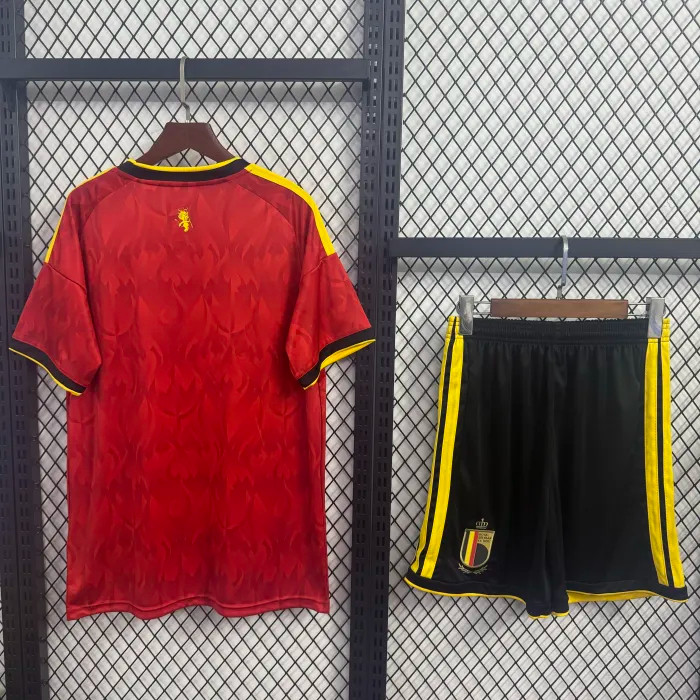 Belgium 2026 World Cup Short Sleeve Home Adult Suit