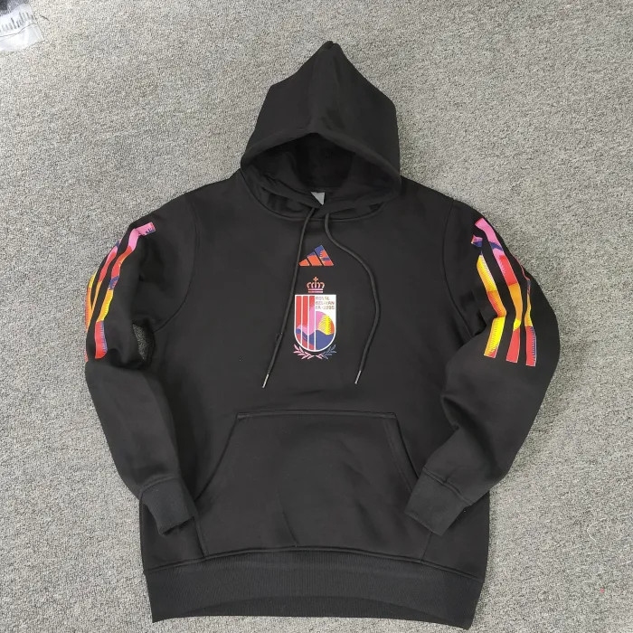 Belgium Football Fleece Lined Hoodie （Multiple colors）