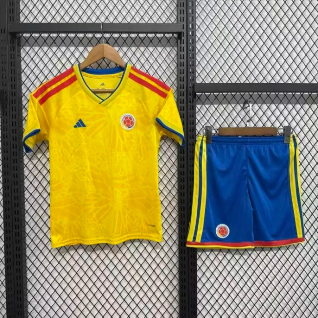 Colombia 2026 World Cup Short Sleeve Home Adult Suit