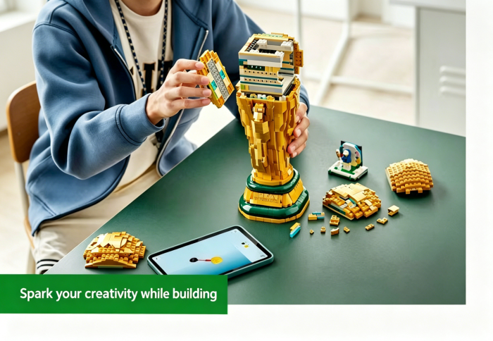 LEGO 43020 FIFA World Cup Football Fan Boy Assembled Building Block Toy Children's Gift