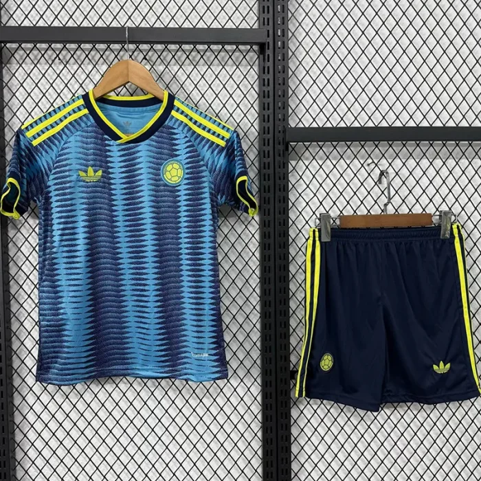 26-27 Colombia Away Kids Soccer Jersey