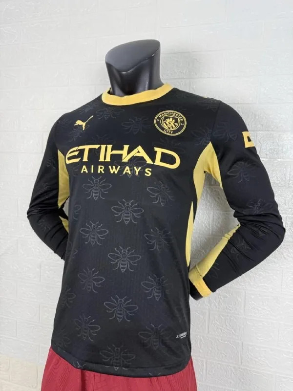 Manchester City Away Player Long Sleeve Men Jersey 26/27