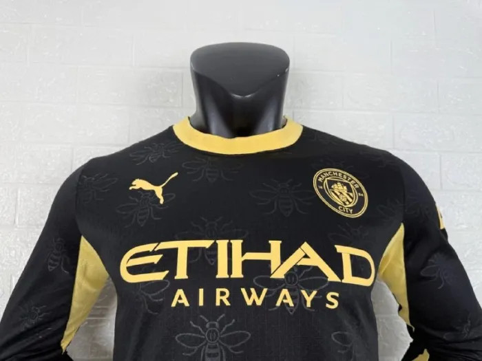 Manchester City Away Player Long Sleeve Men Jersey 26/27