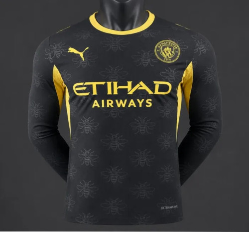 Manchester City Away Player Long Sleeve Men Jersey 26/27