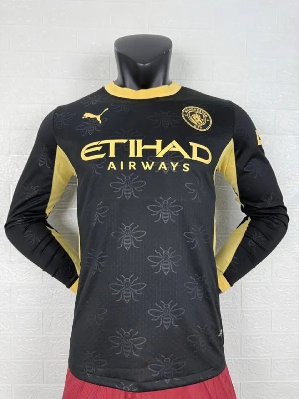 Manchester City Away Player Long Sleeve Men Jersey 26/27