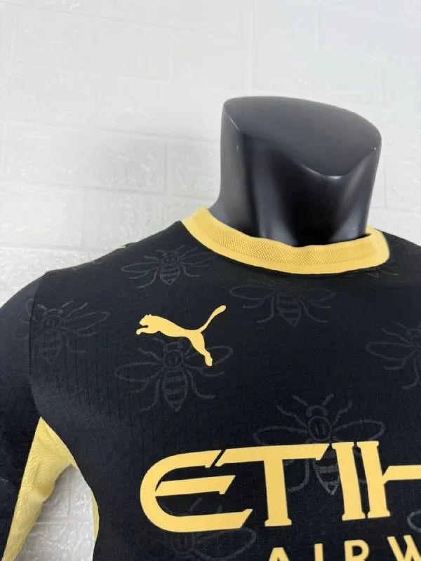 Manchester City Away Player Long Sleeve Men Jersey 26/27